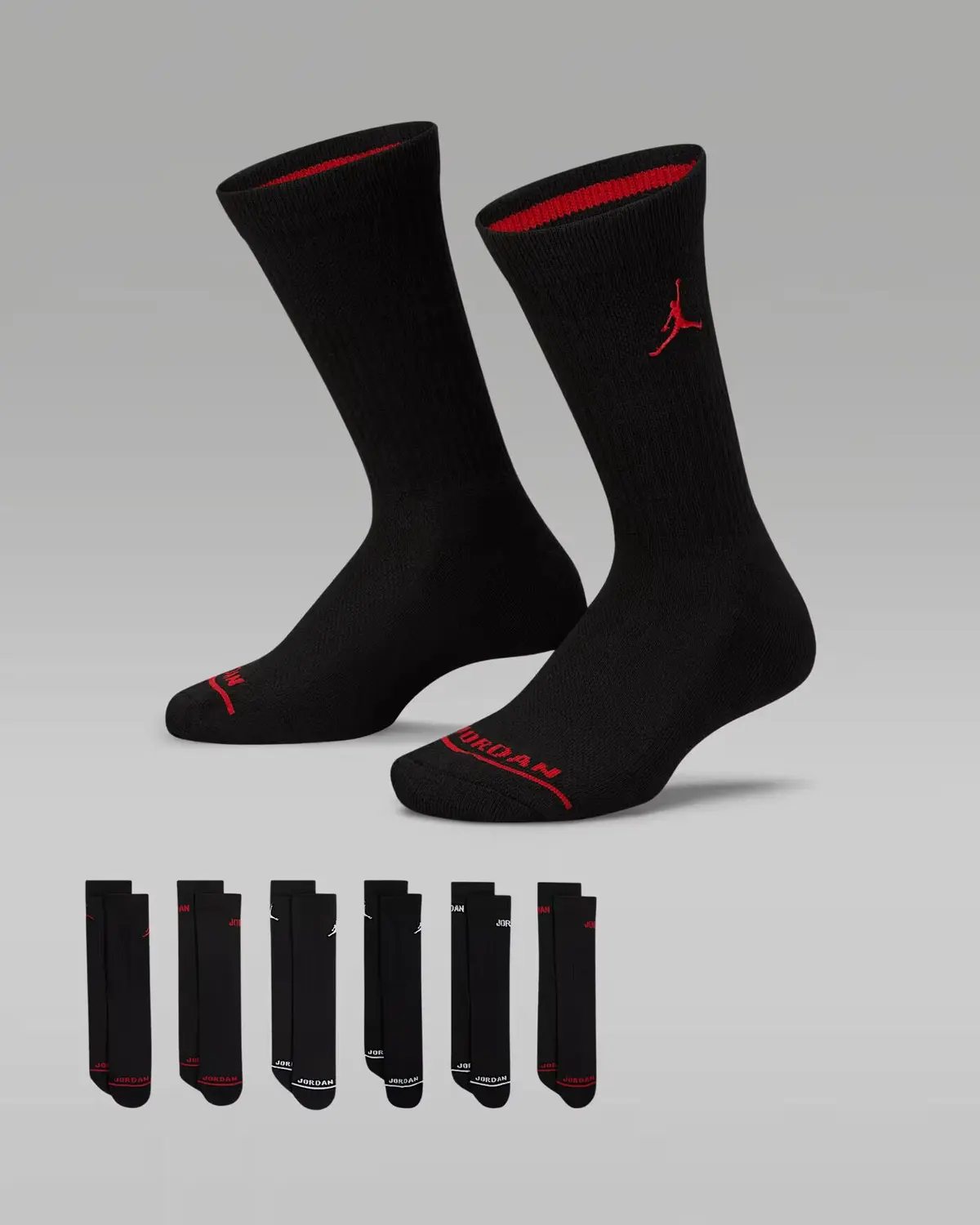 Шкарпетки Air Jordan Legend Crew Socks Box Set 6Pr