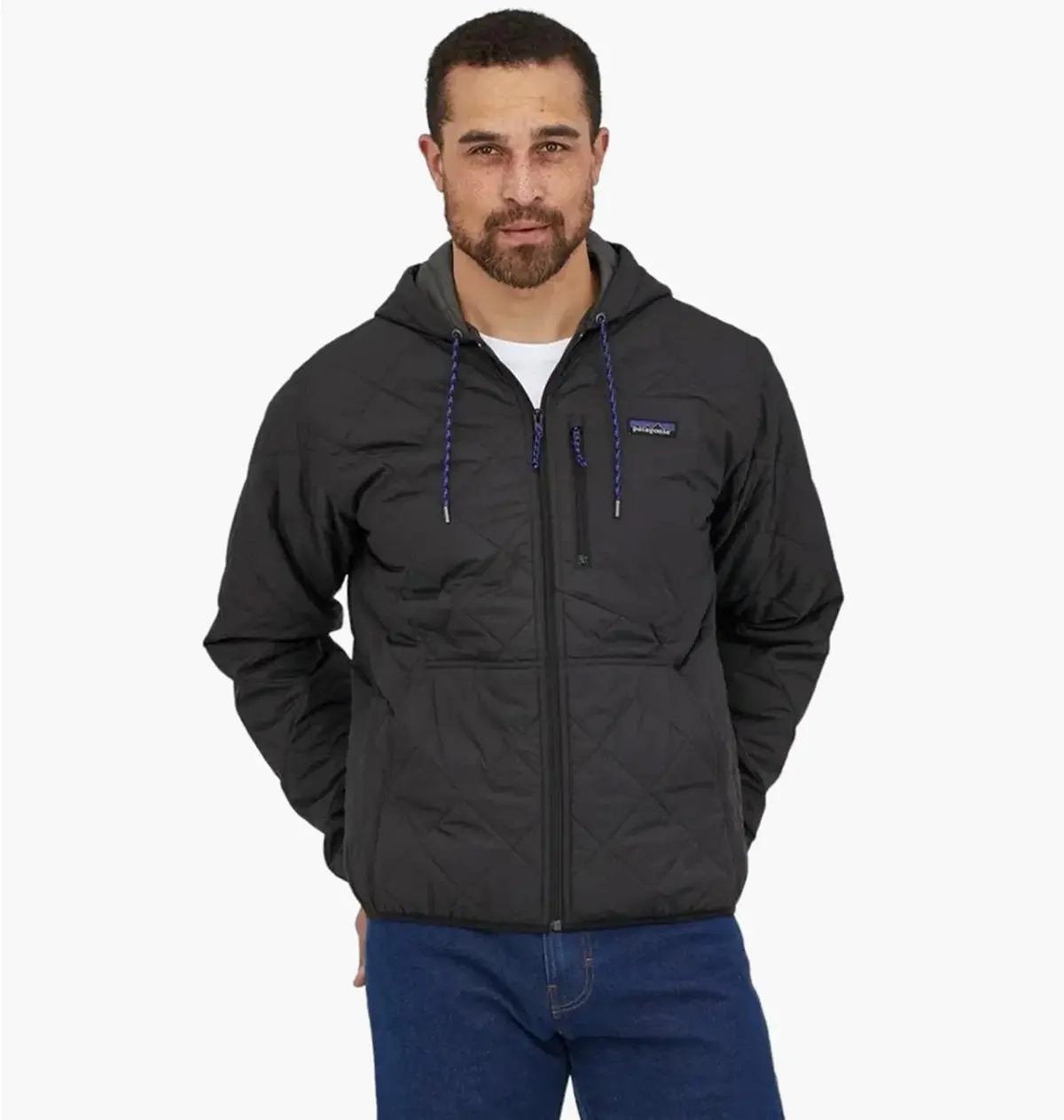 Куртка мужская Patagonia Diamond Quilted Bomber Hoody Black