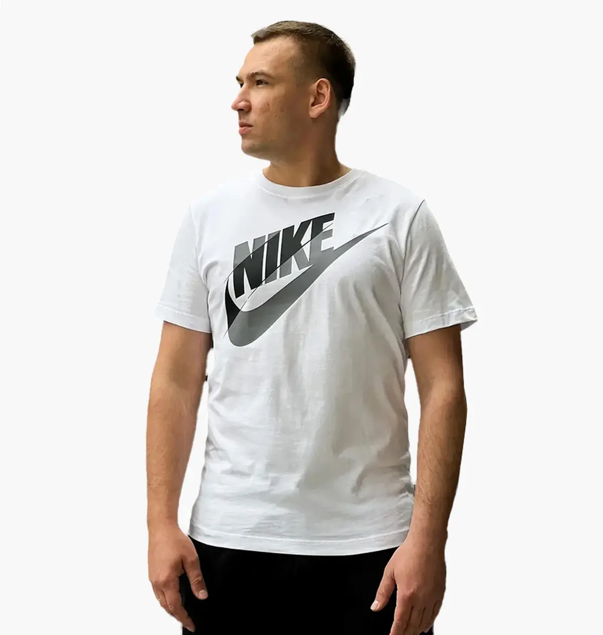 Футболка чоловіча Nike Air Block Futura Logo T-Shirt White