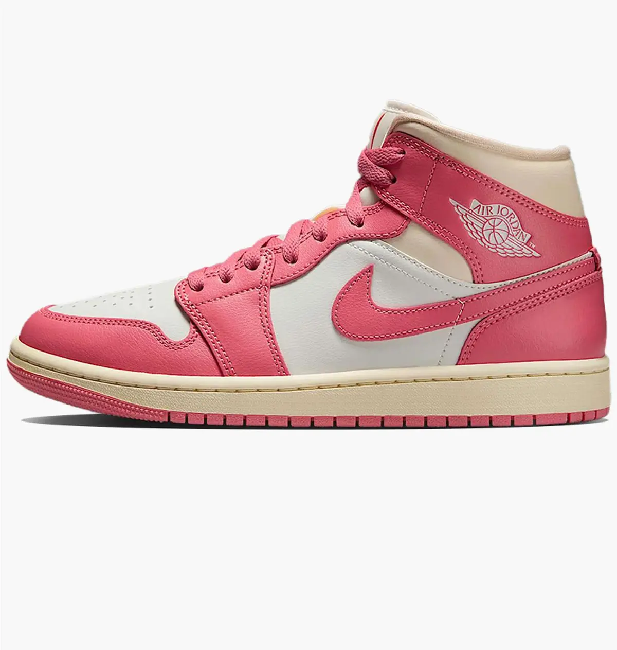 Кросівки жіночі Jordan W 1 Mid Pink/White