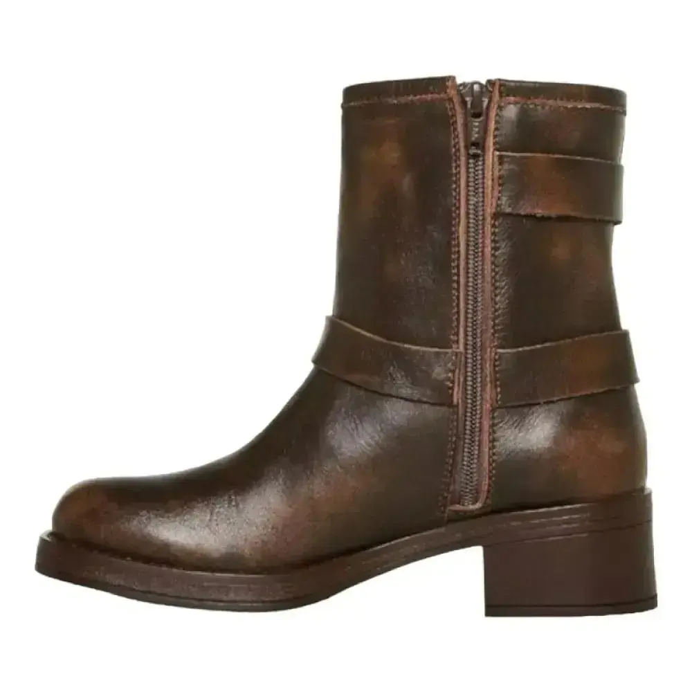 Черевики жіночі Steve Madden Brixton Boot Brown Distressed