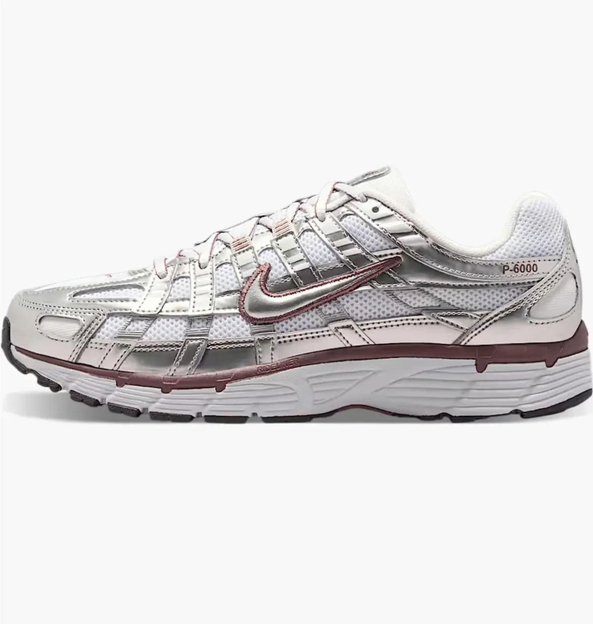 Кроссовки женские Nike P-6000 Wo белые с металликом BV1021-110