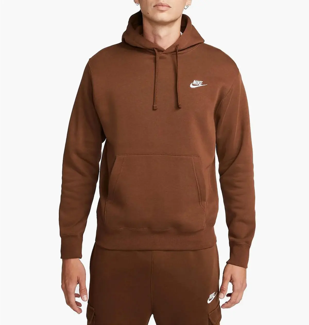 Кофта чоловіча Nike Nsw Club Hoodie Po Bb Brown