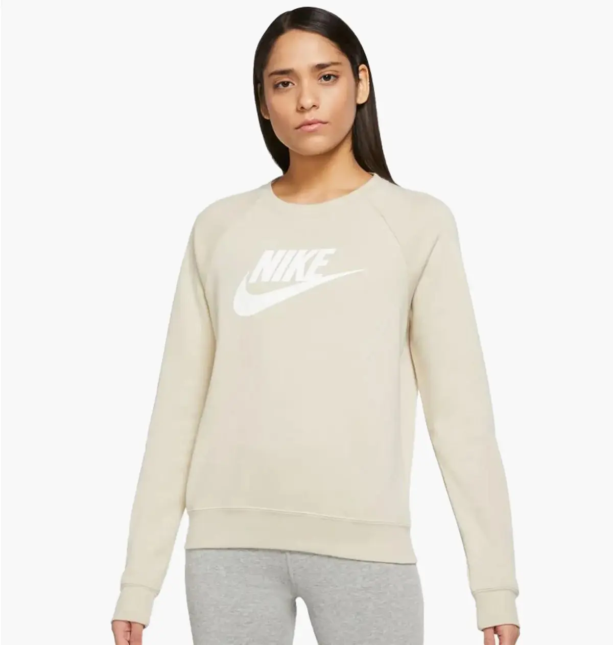 Кофта жіночі Nike Swoosh Sweatshirt Beige