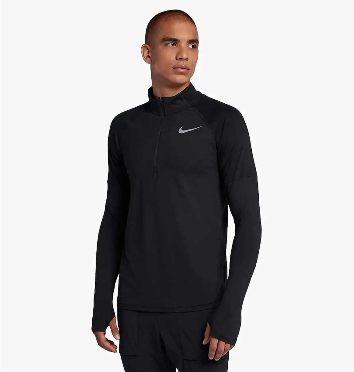 Кофта чоловіча Nike Element Dri Fit Half Zip Running Black