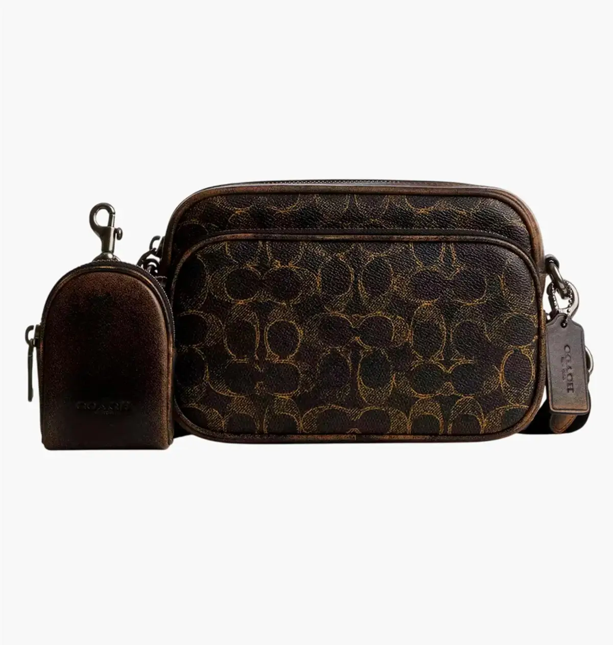 Сумка через плечо Coach Finlay In Loved Signature Canvas Brown