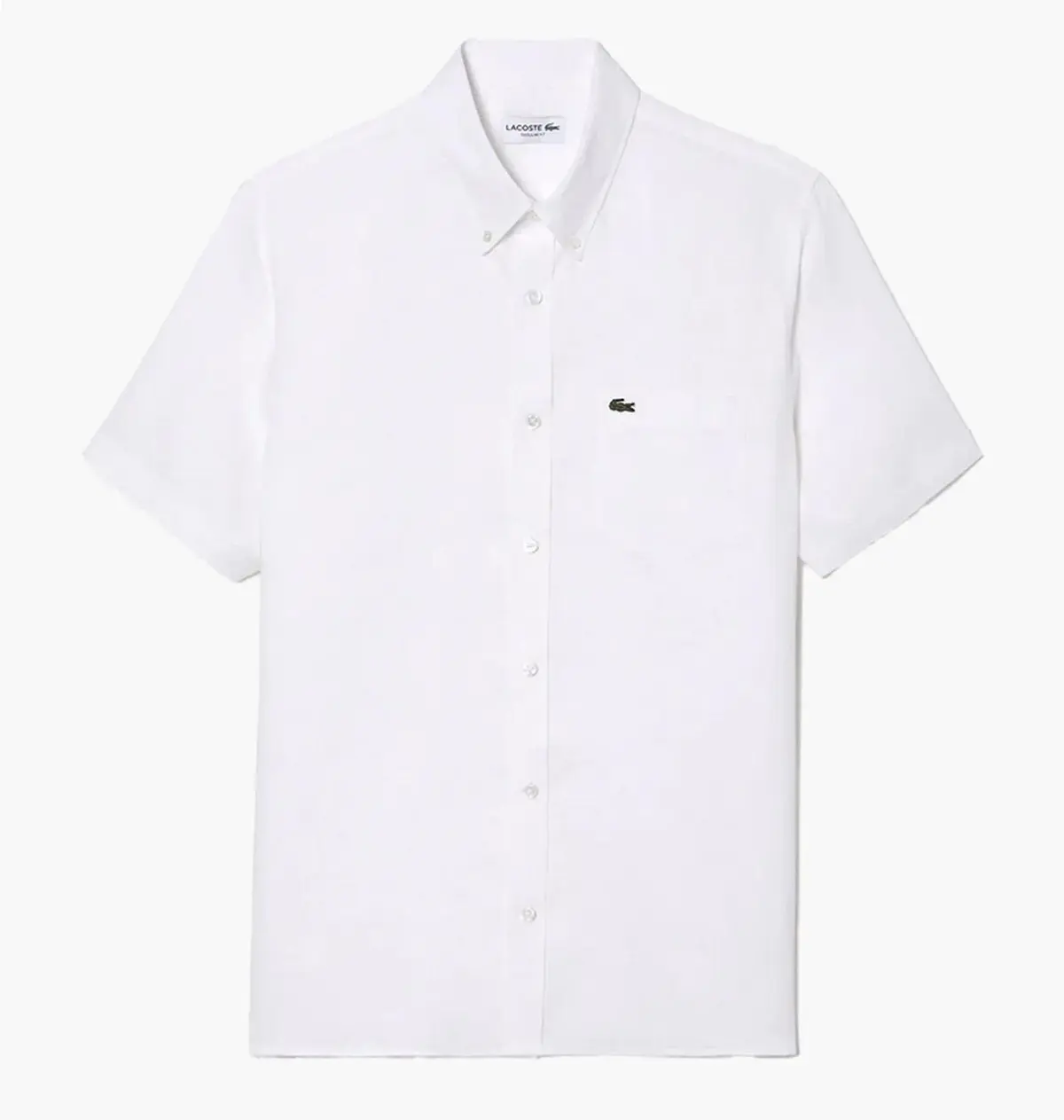 Футболка чоловіча Lacoste Short Sleeve Linen Shirt White