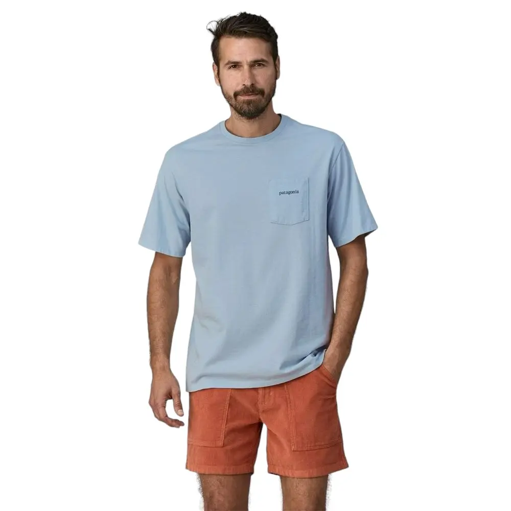 Футболка мужская Patagonia Men's Line Logo Ridge Pocket Responsibili-Tee