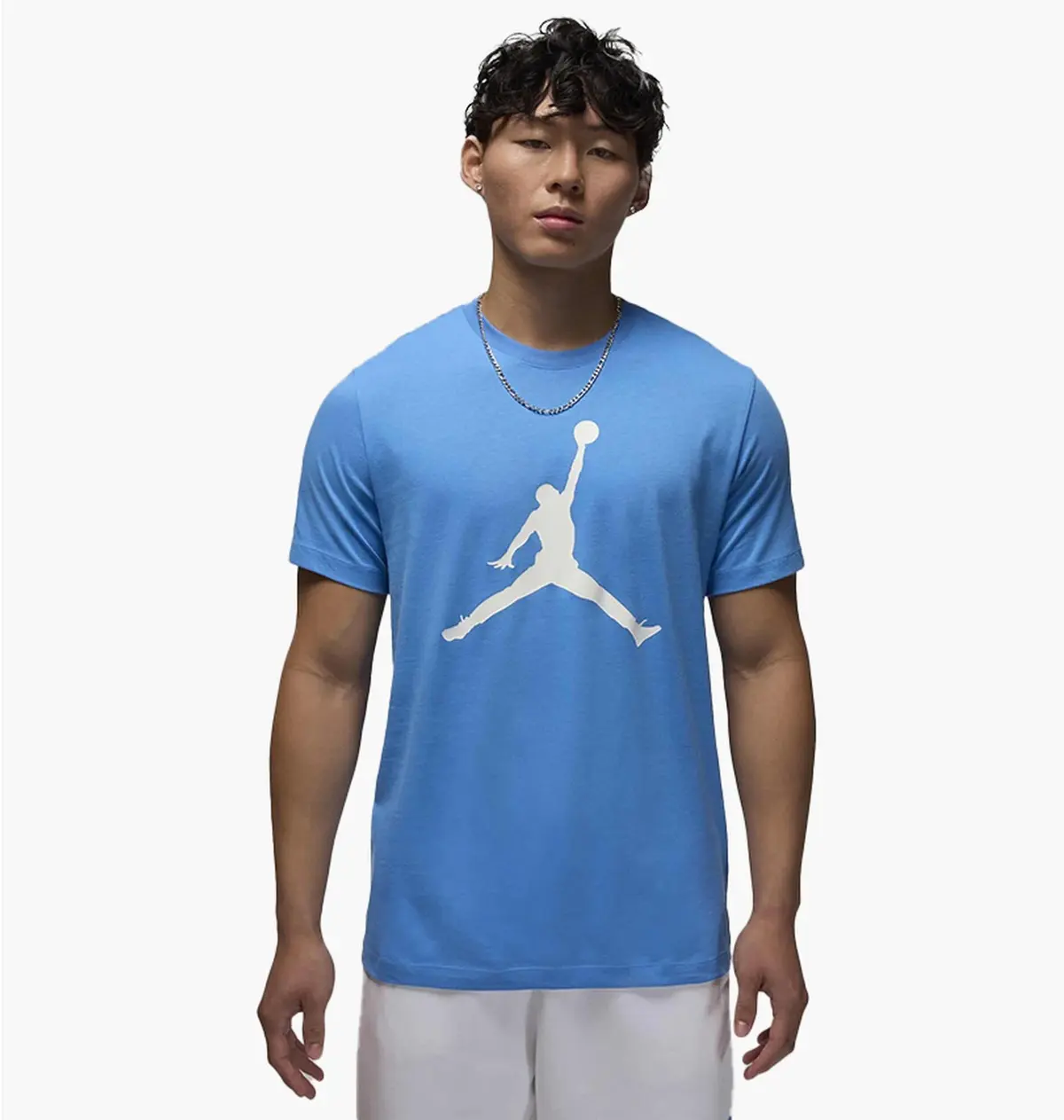 Футболка чоловіча Jordan M J Jumpman Ss Crew Light Blue