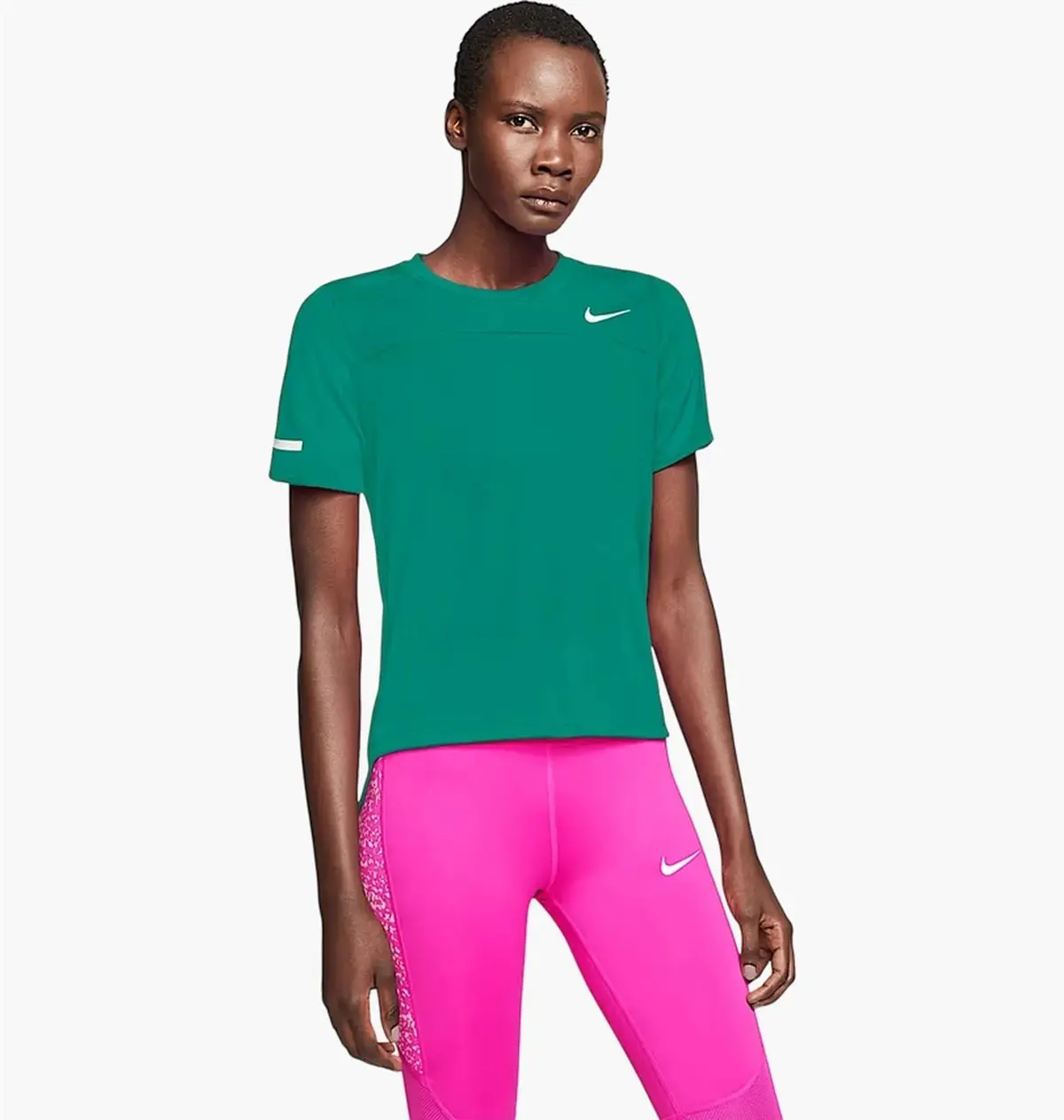Футболка жіноча Nike Icon Clash Running Top Green