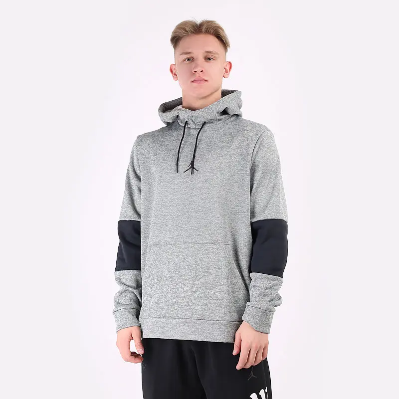 Кофта чоловіча Jordan Air Therma Fleece Hoodie Gray