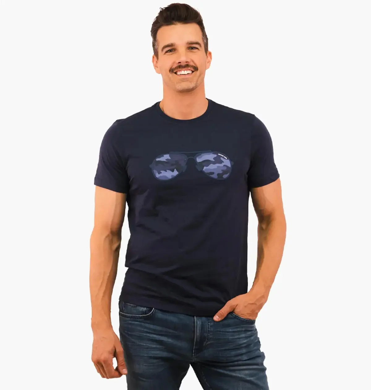 Футболка чоловіча Michael Kors Camo Aviator Short Sleeve Tee Blue