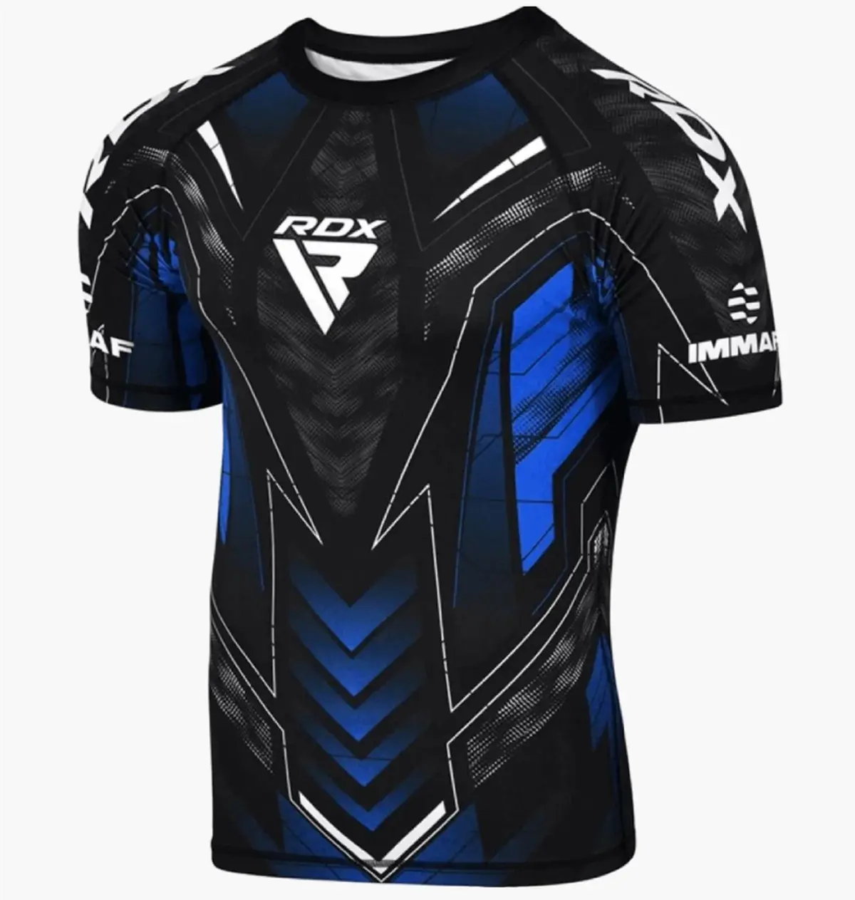 Футболка чоловіча Rdx Compression Immaf-1 Black/Blue