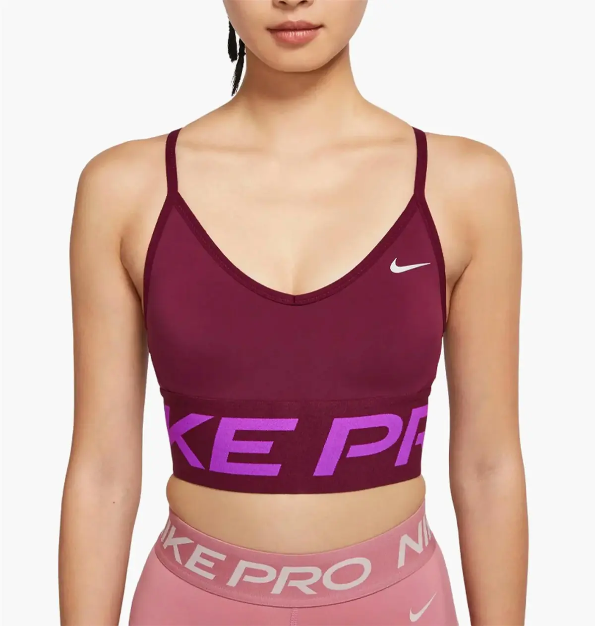 Спортивный топ женской Nike Indy Pro Cn Long Line Bra