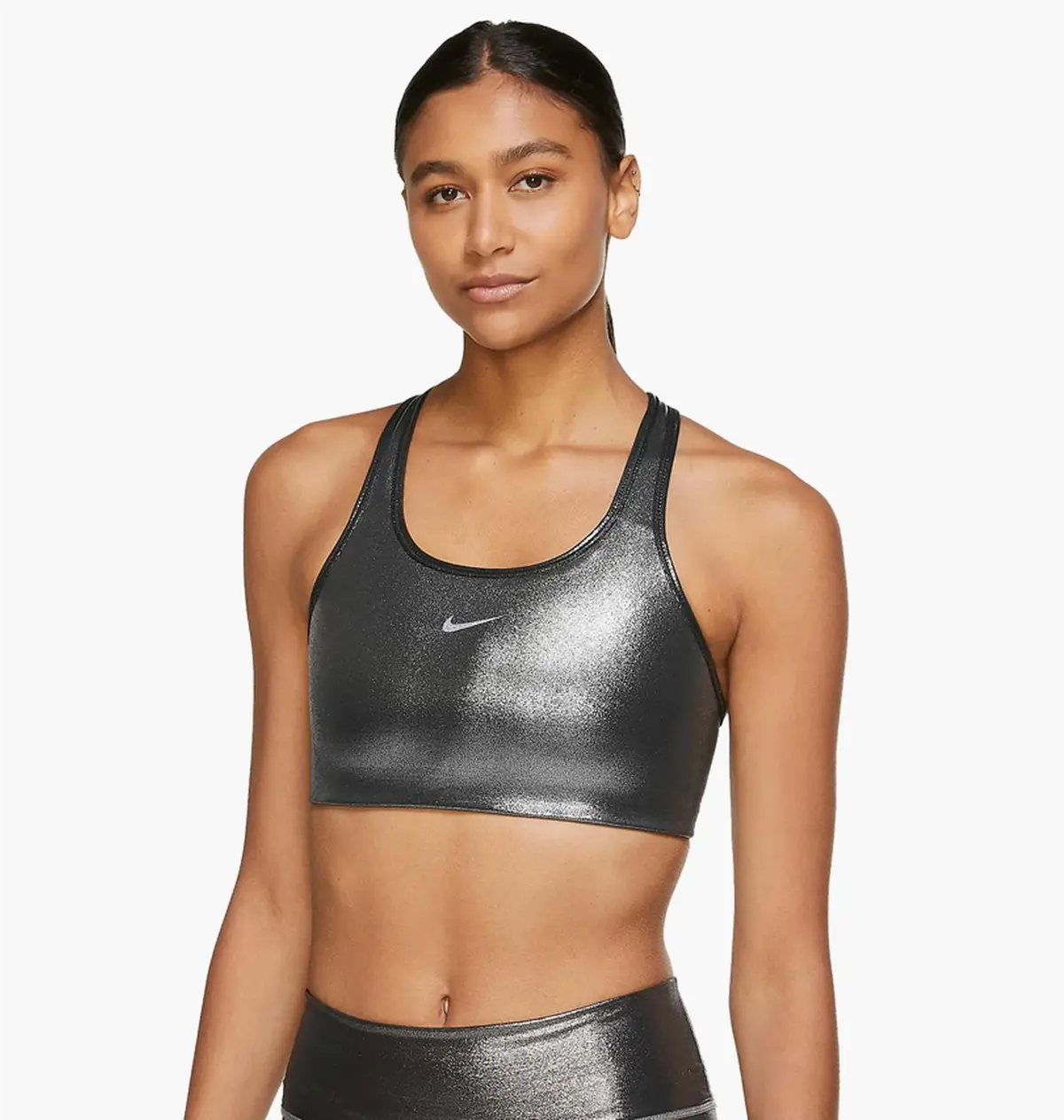 Спортивный топ женской Nike Swoosh Icnclsh Shmr Bra