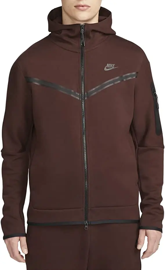 Кофта чоловіча Nike Men's Sportswear Earth/Black Tech Fleece Full-Zip Hoodie
