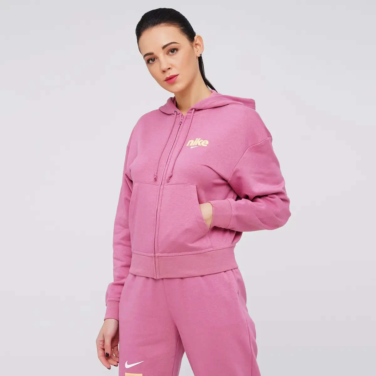 Кофта жіночі Nike Nsw Hoodie Fz Flc Bb Vrsty