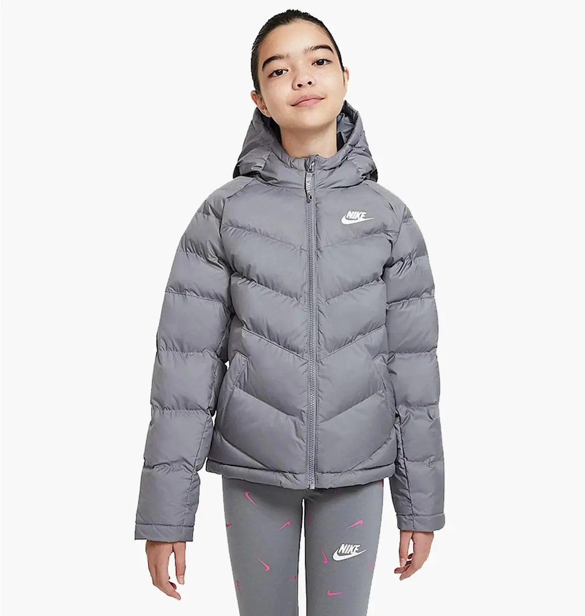 Куртка детская Nike U Synthetic Fill Jacket серая CU9157-084