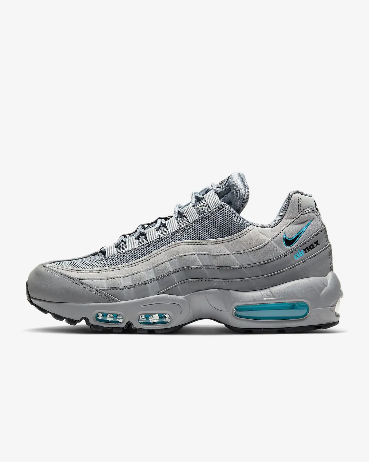 Кросівки чоловічі Nike Air Max 95 Retro Logo Grey Aqua