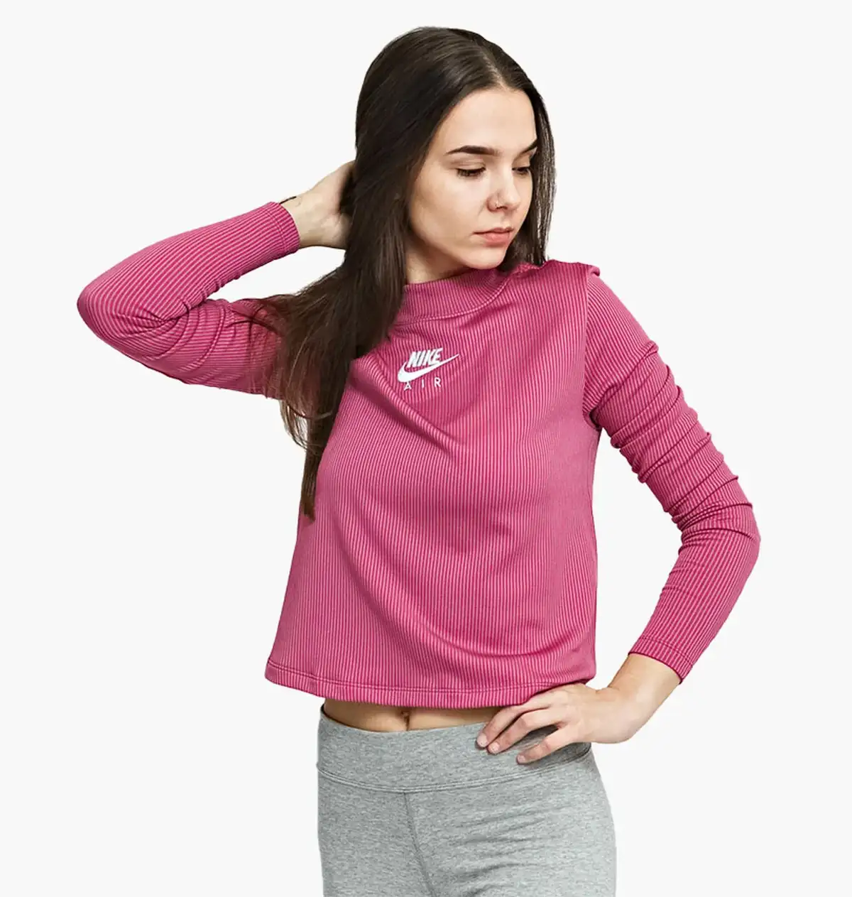 Кофта жіночі Nike W Nsw Air Mock Ls Rib