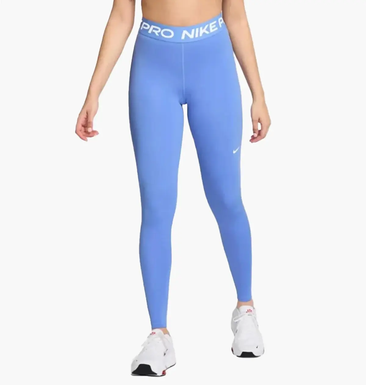 Лосины женские Nike Womens Mid-Rise Mesh-Panelled Leggings Blue