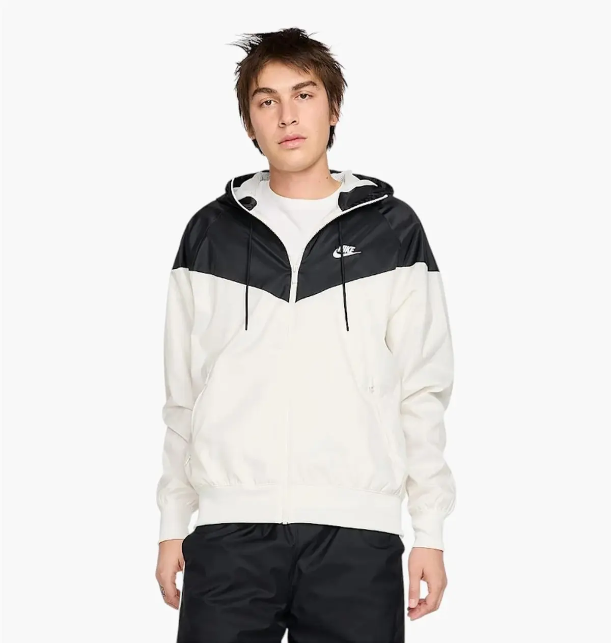 Вітровка чоловіча Nike Nsw Heritage Windrunner White/Black