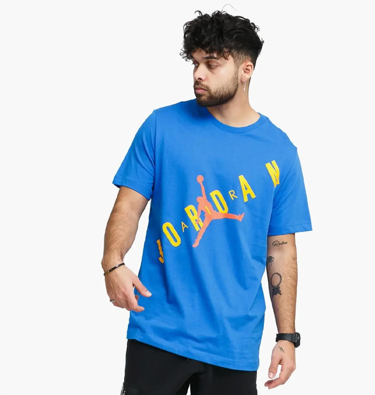 Футболка чоловіча Jordan M J Hbr Stretch Ss Crew Blue Da1894-403