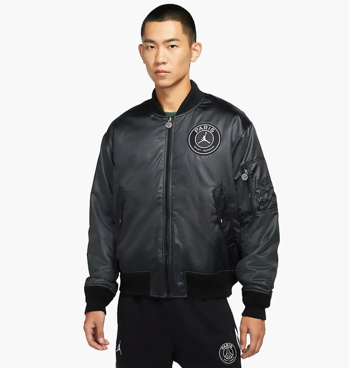Куртка чоловіча Jordan Ma-1 Paris Saint-Germain Bomber Jacket Black