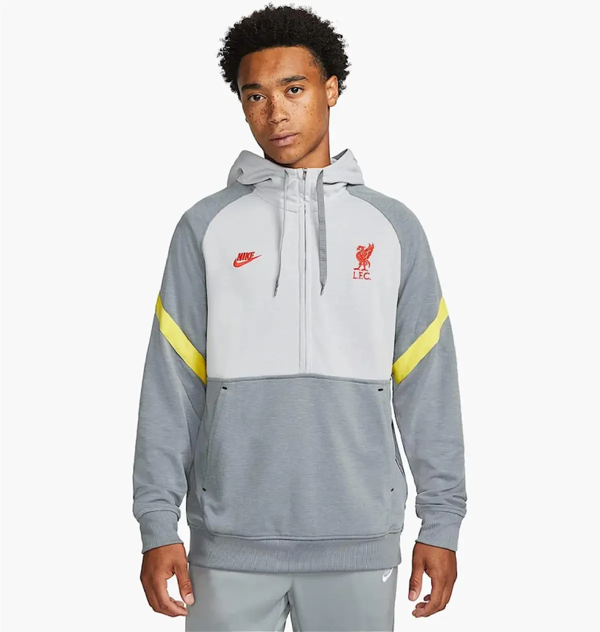 Кофта мужская Nike Liverpool Fc Travel Fleece Grey