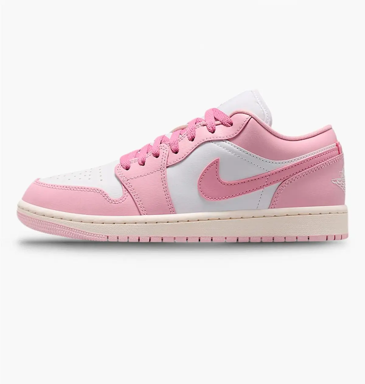 Кроссовки женские Jordan 1 Low White/Pink