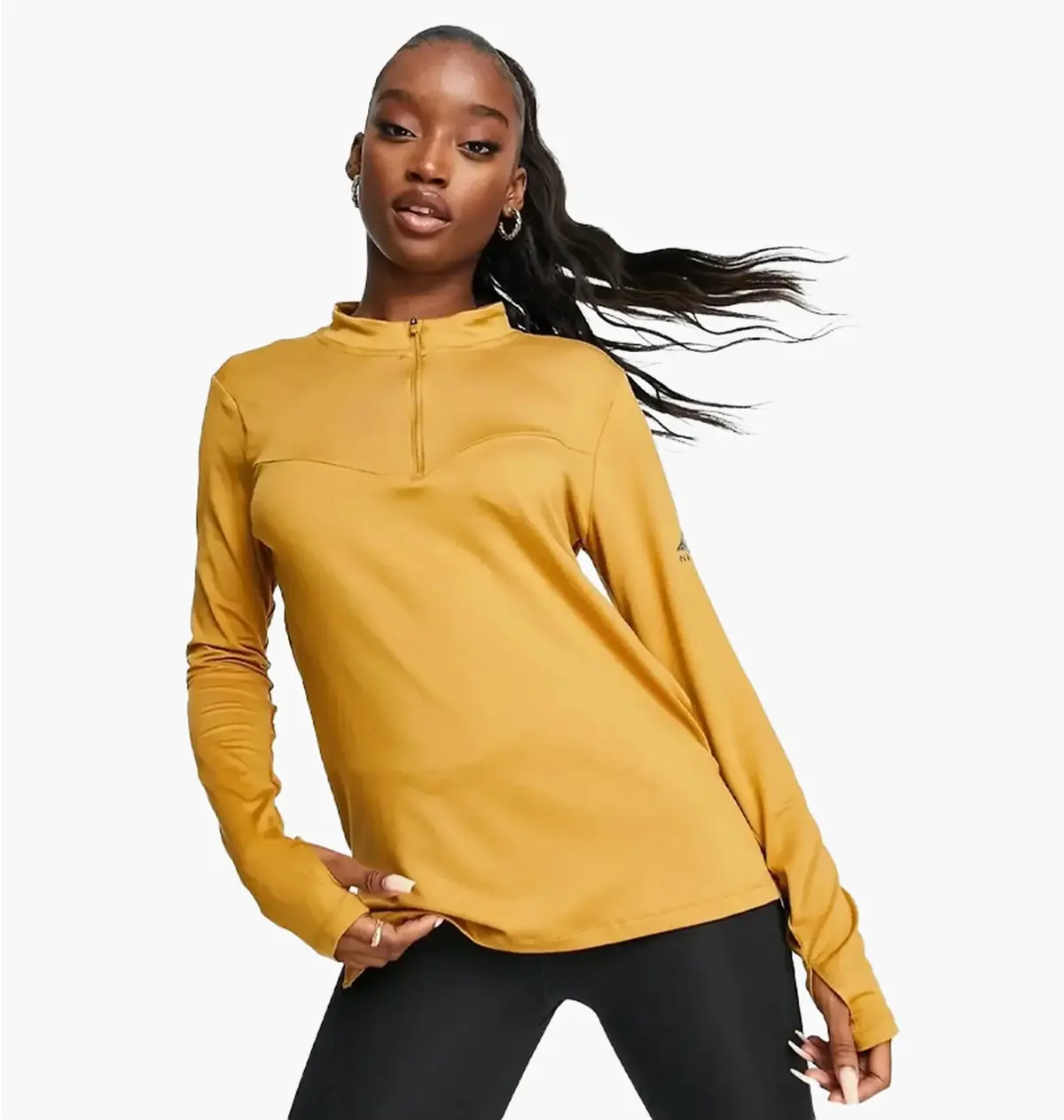 Кофта жіночі Nike Element Trail Running Yellow