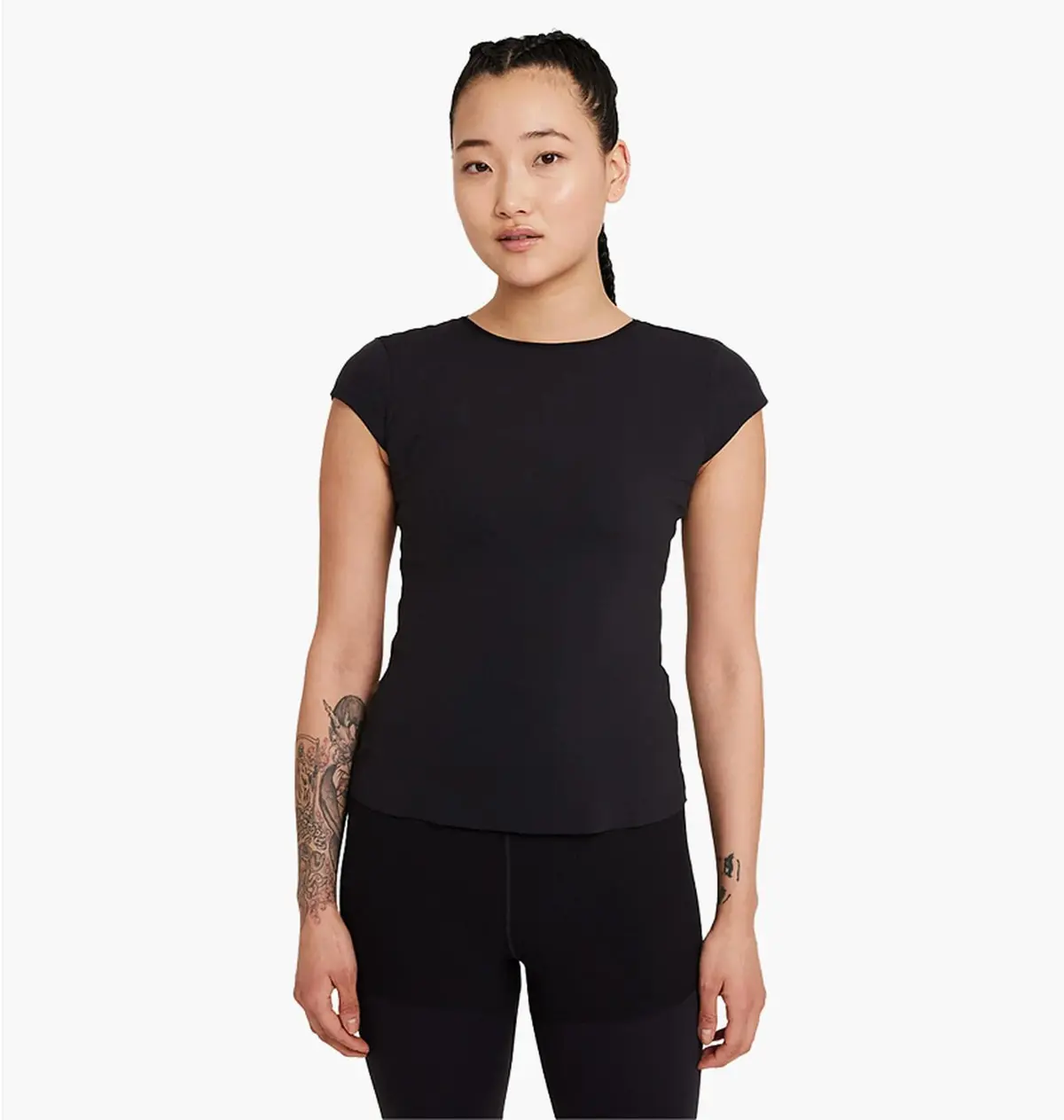 Футболка женская Nike Yoga Luxe T-Shirt Black