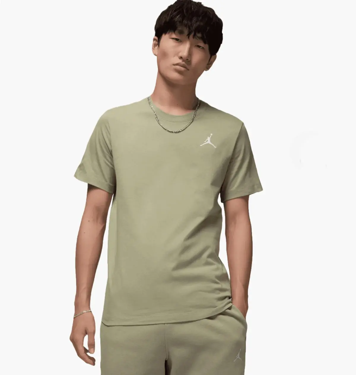 Футболка чоловіча Jordan Jumpman Emb Ss Crew Olive