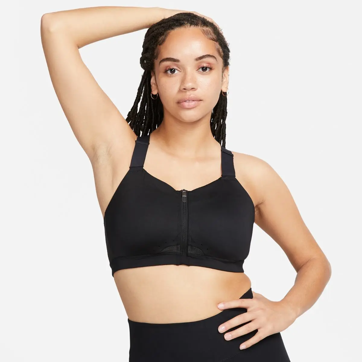 Спортивный топ женской Nike W Dri-Fit Alpha Zip-Front Bra