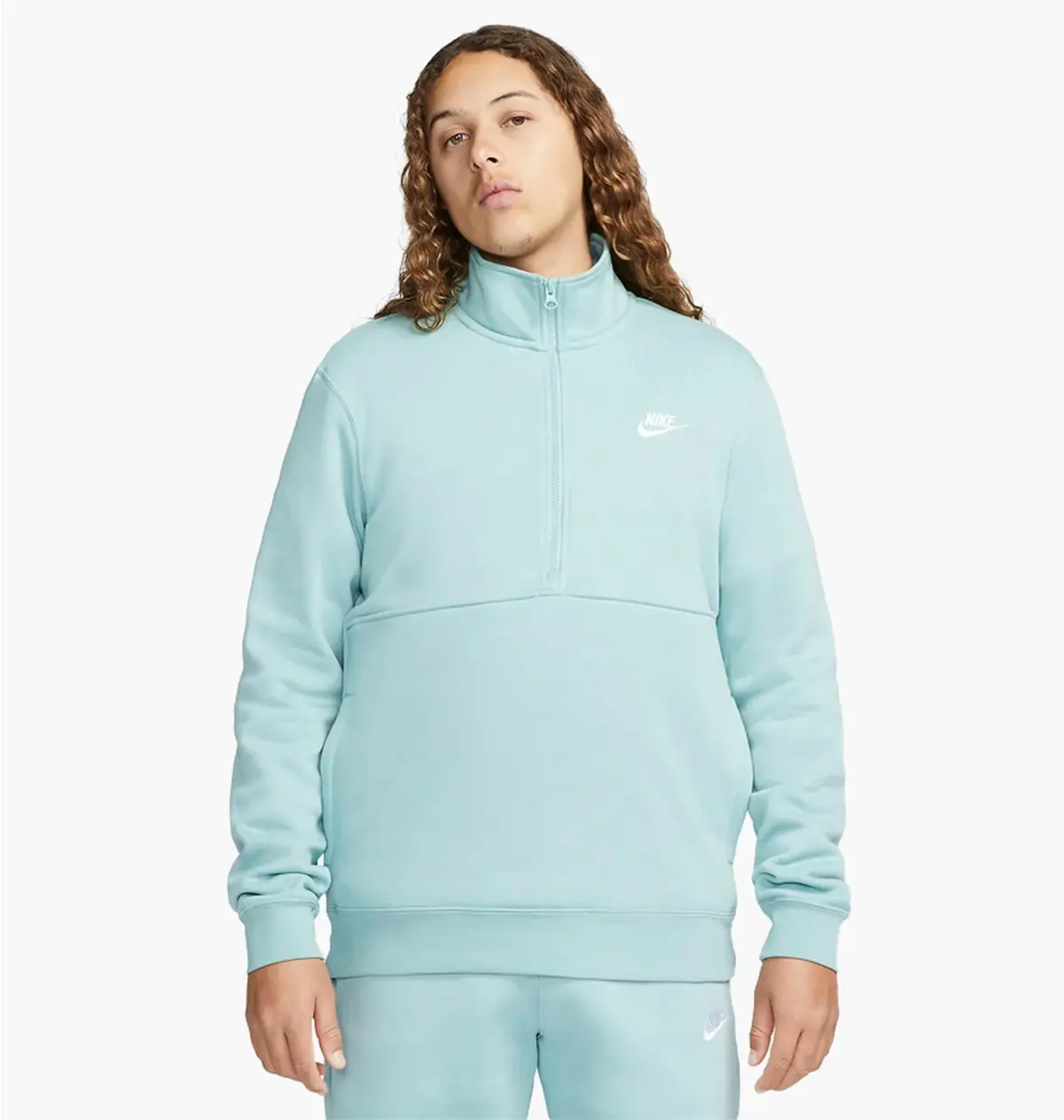 Кофта чоловіча Nike Sportswear Club Brushed-Back 1/2-Zip