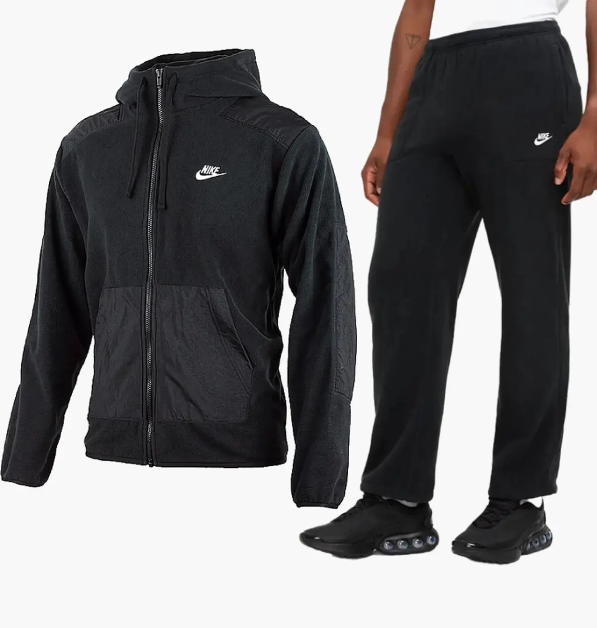 Спортивный костюм мужской Nike Nsw Spe+ Flc Fz черный DD4882-010_FZ0899-010
