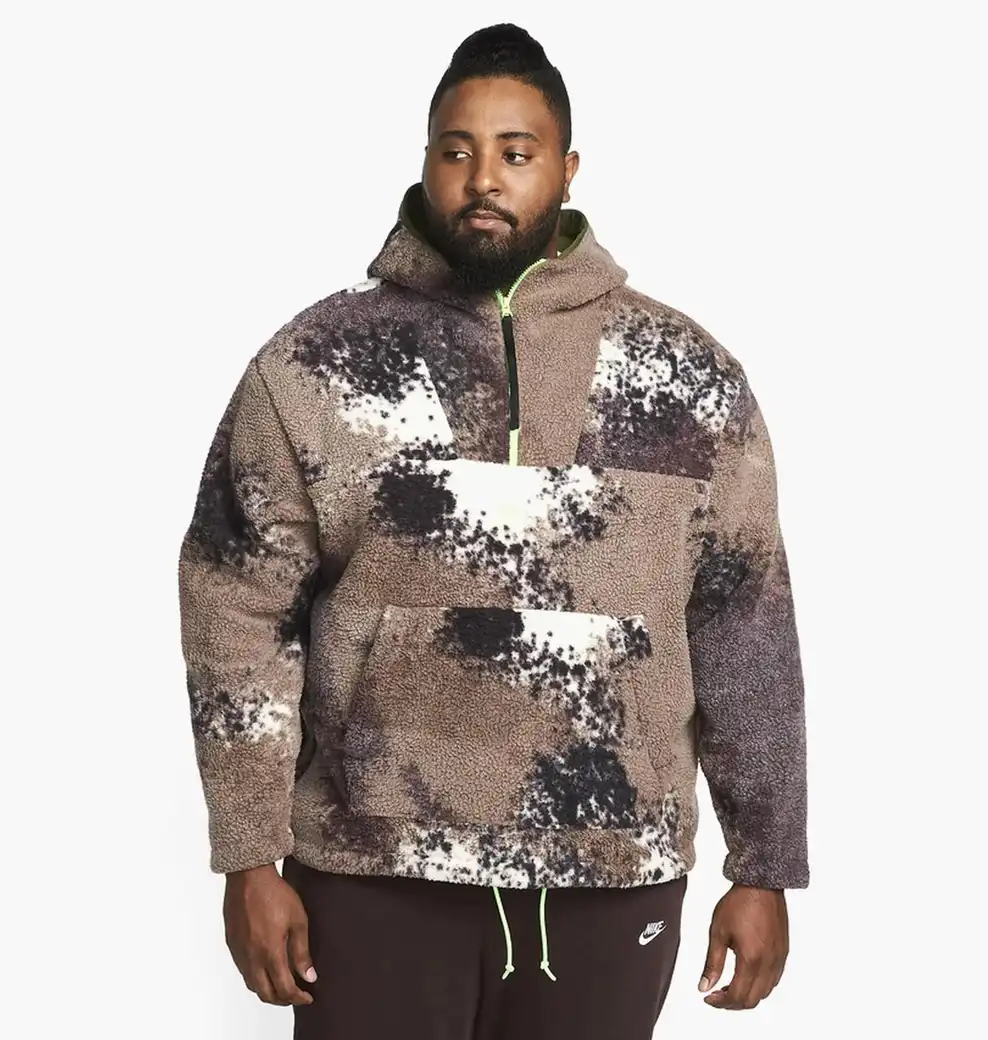 Кофта чоловіча Nike Mens 1/2-Zip Hoodie Brown