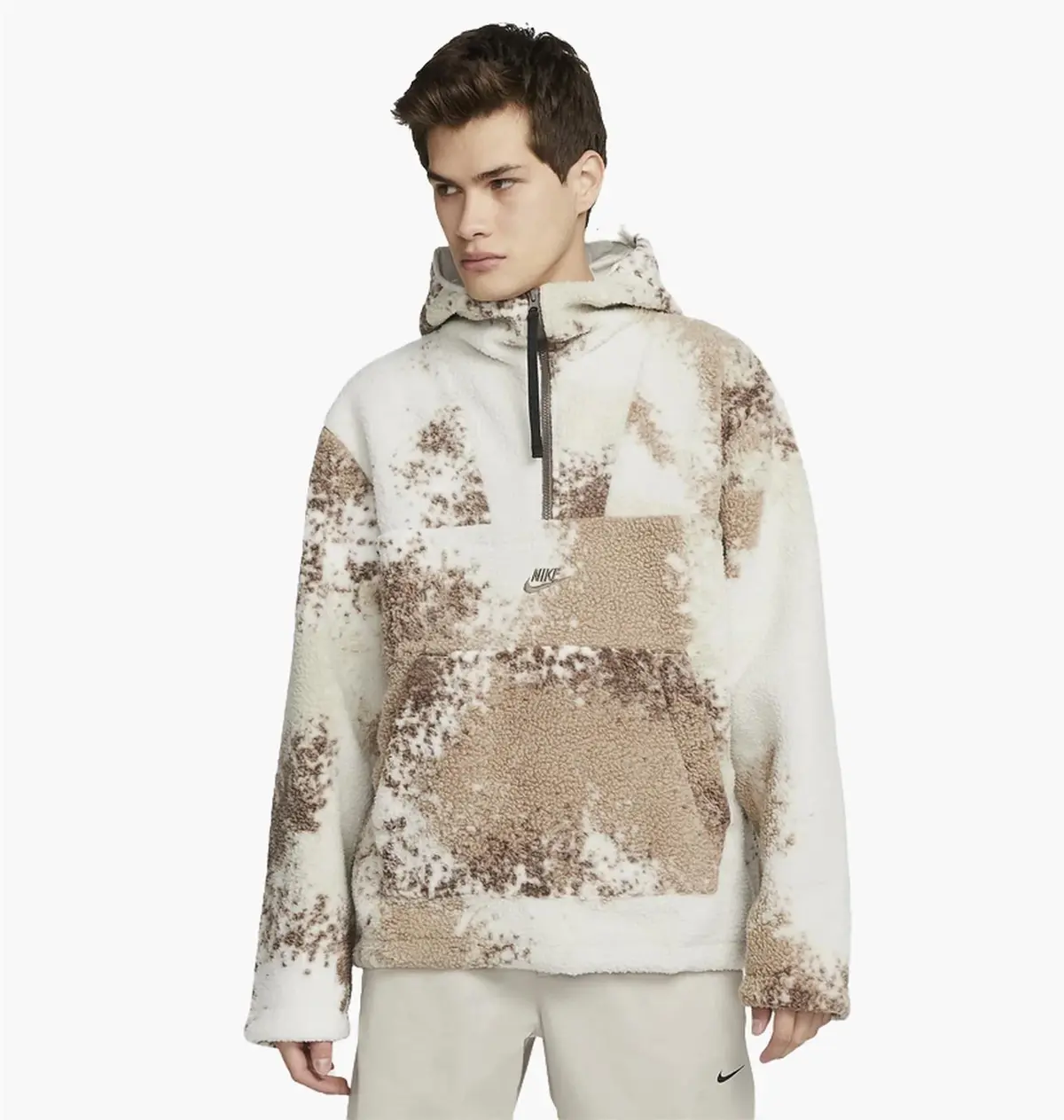 Кофта чоловіча Nike Nsw Sherpa Sport Essentials+ 1/2 Zip Hoodie Fleece
