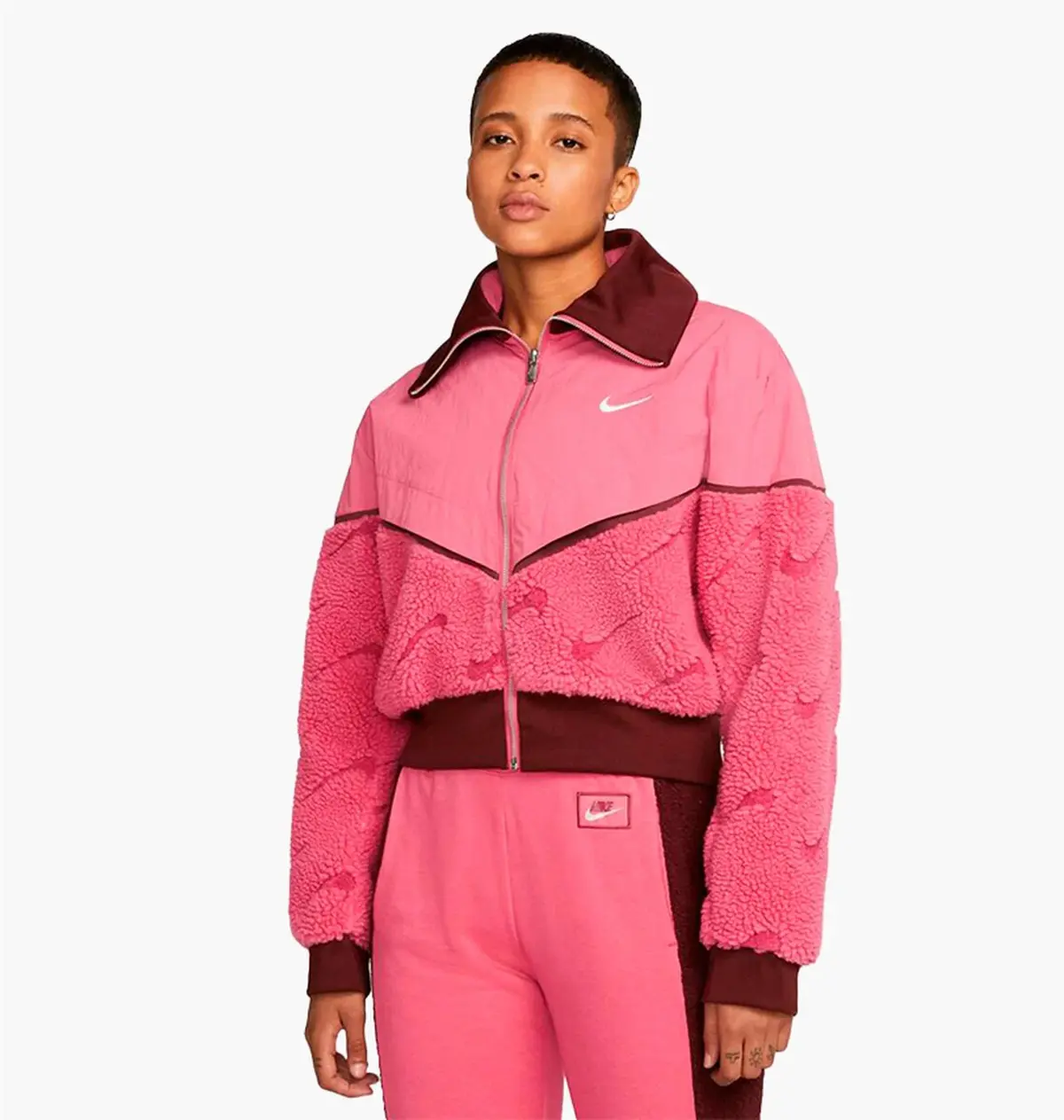 Куртка жіноча Nike Sportswear Icon Clash Pink
