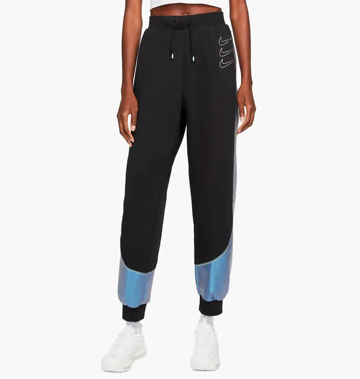Брюки женские Nike W Nsw Gx Mr Flc Jggr Opal