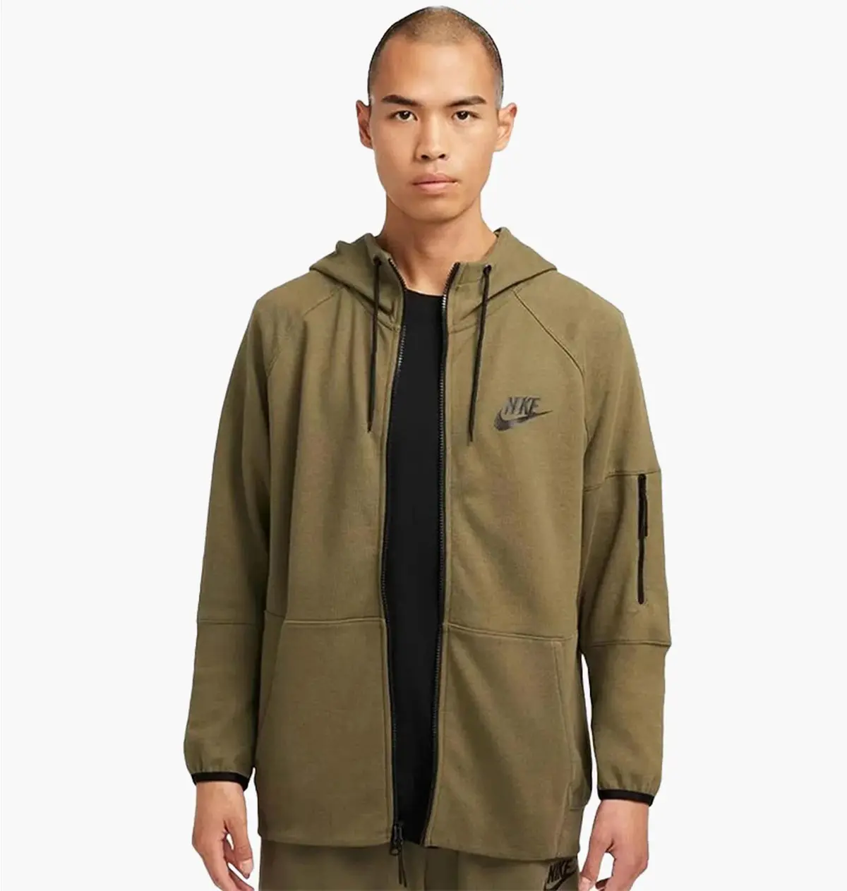 Кофта чоловіча Nike Tech Fleece Lightweight Full-Zip Hoodie Olive