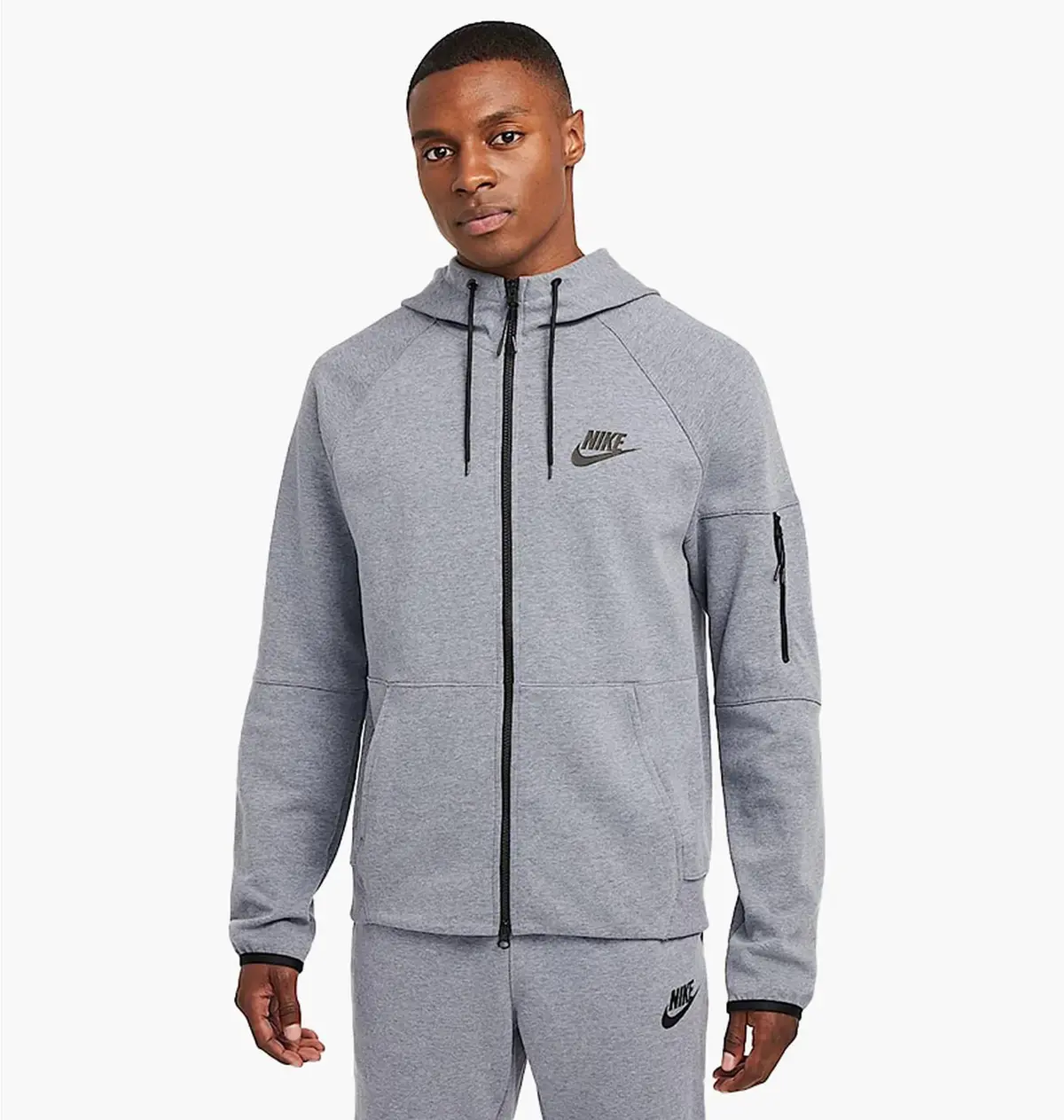 Кофта чоловіча Nike Sportswear Tech Fleece Essential Full Zip Grey