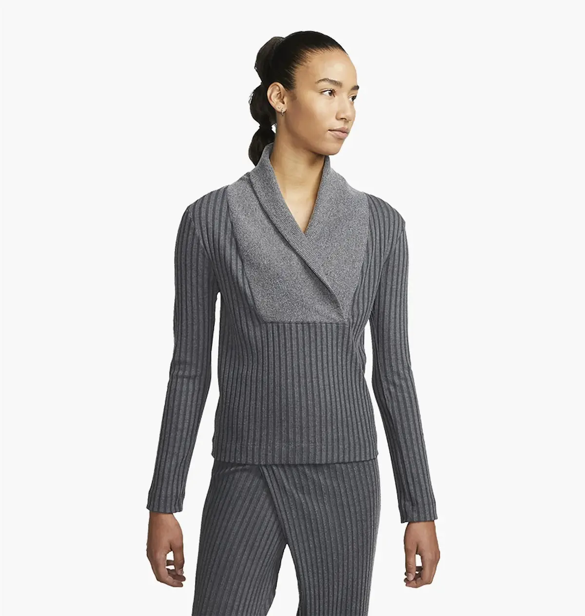 Кофта жіночі Nike Yoga Luxe Grey