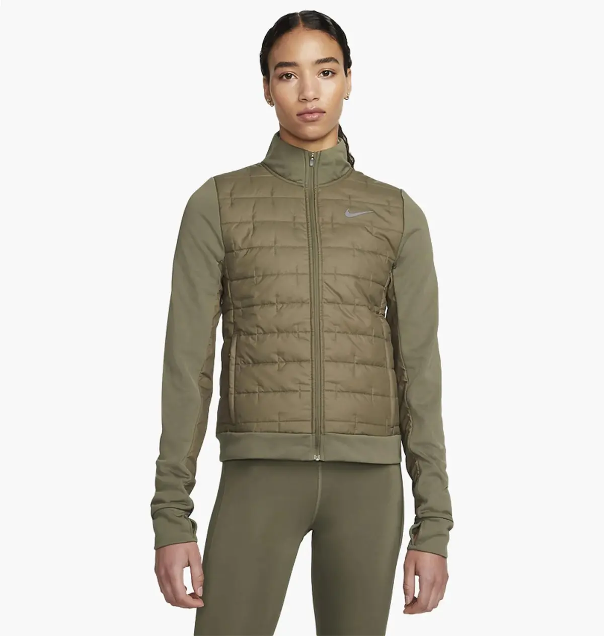 Куртка жіноча Nike Therma-Fit Synthetic Fill Jacket Olive