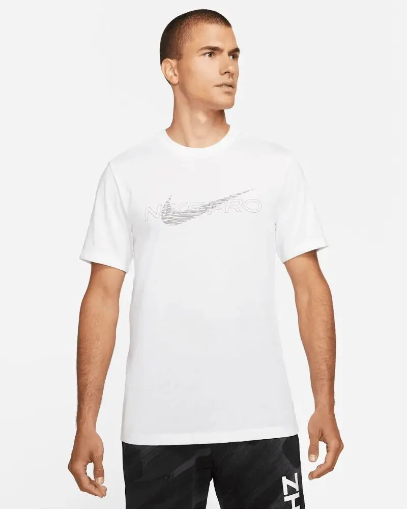 Футболка мужская Nike Dri-FIT Graphic Tee белая DD6883-100