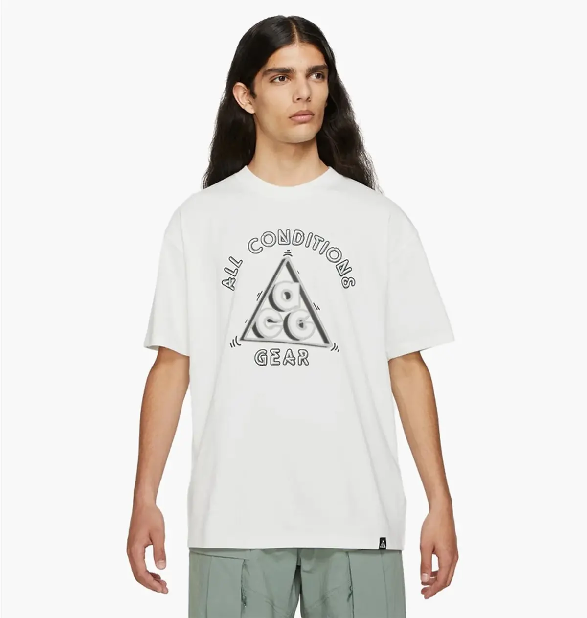 Футболка чоловіча Nike Acg Short Sleeve Tee Hang Loose White