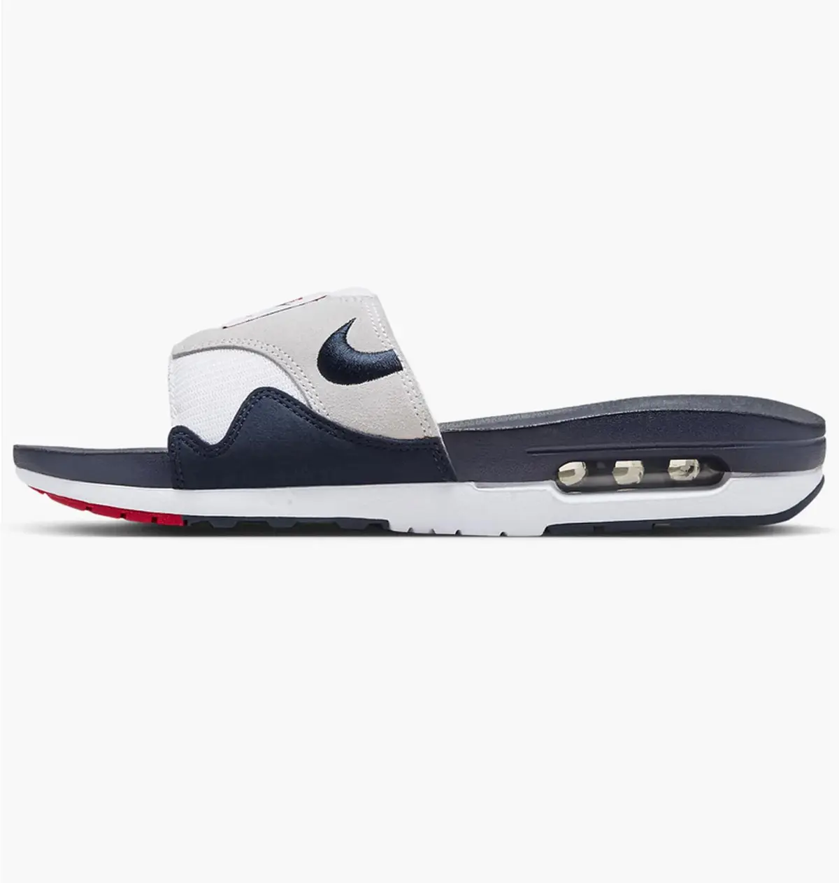 Тапочки чоловічі Nike Air Max 1 Mens Slides Grey