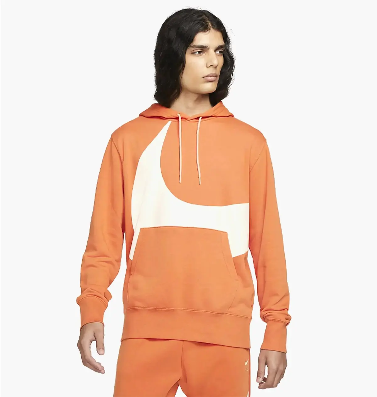 Кофта мужская Nike Sportswear Swoosh Hoodie Orange