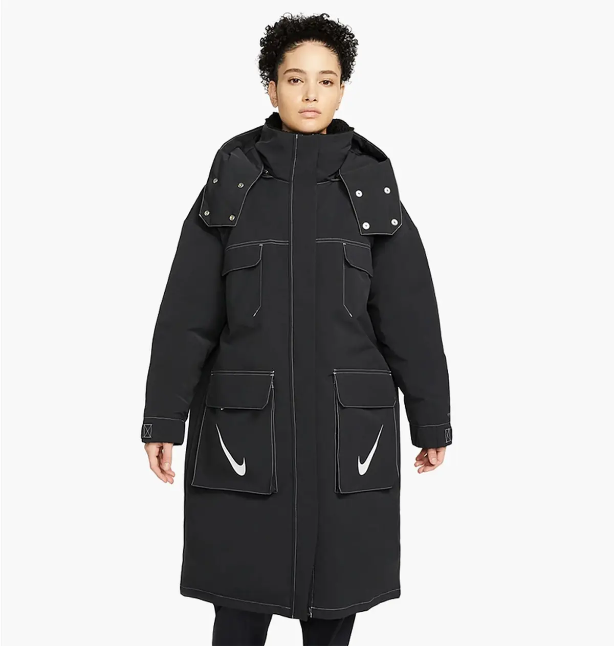 Куртка жіноча Nike Sportswear Storm-Fit Swoosh Hooded Parka Black