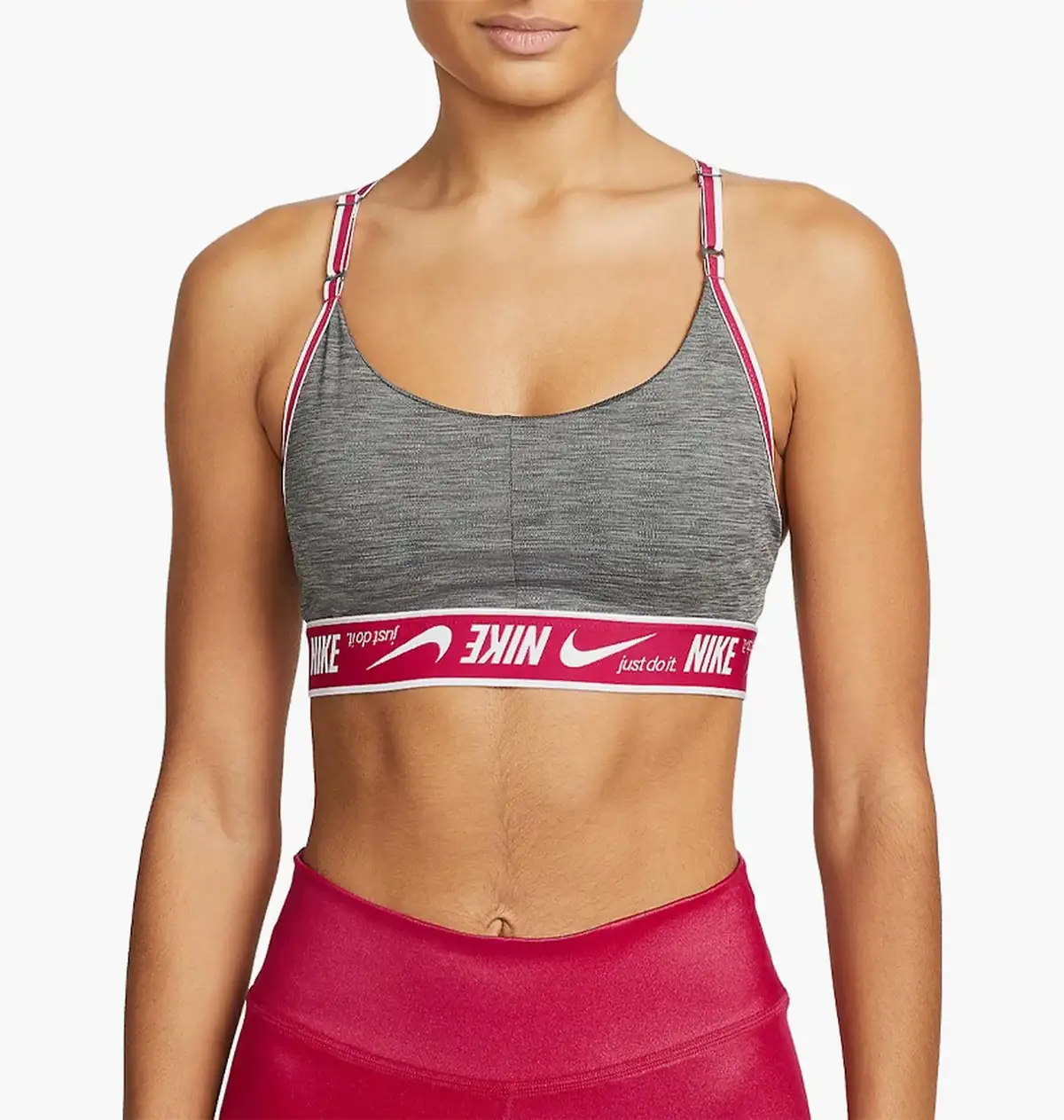 Спортивный топ женской Nike Dri-Fit Indy Logo Grey